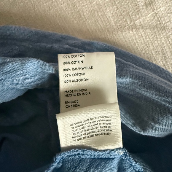 Free People We The Free Blooming Tee Top Dropped Shoulders Blue High - Picture 12 of 14